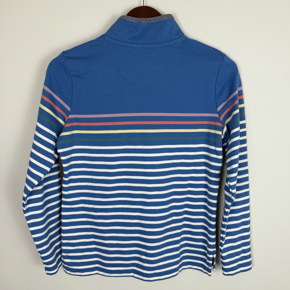 LL Bean NWT Womens Multicolor Stripe Long Sleeve Rugby Henley Shirt X-Small XS - Picture 3 of 12